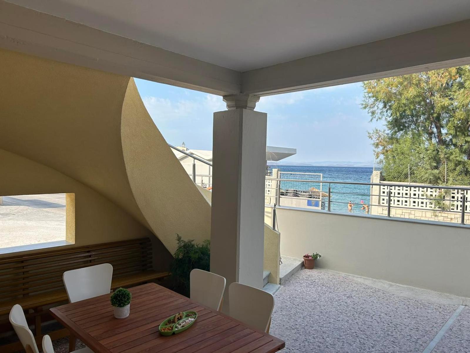 Blue Flag Award Winning Ormos Lo Beach: Home 1 Vrontádos Exteriör bild