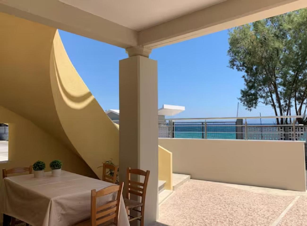 Blue Flag Award Winning Ormos Lo Beach: Home 1 Vrontádos Exteriör bild